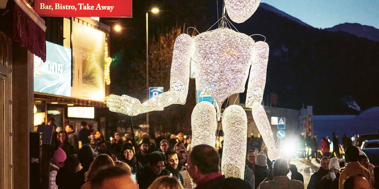 Eine Lichtgestalt in Davos