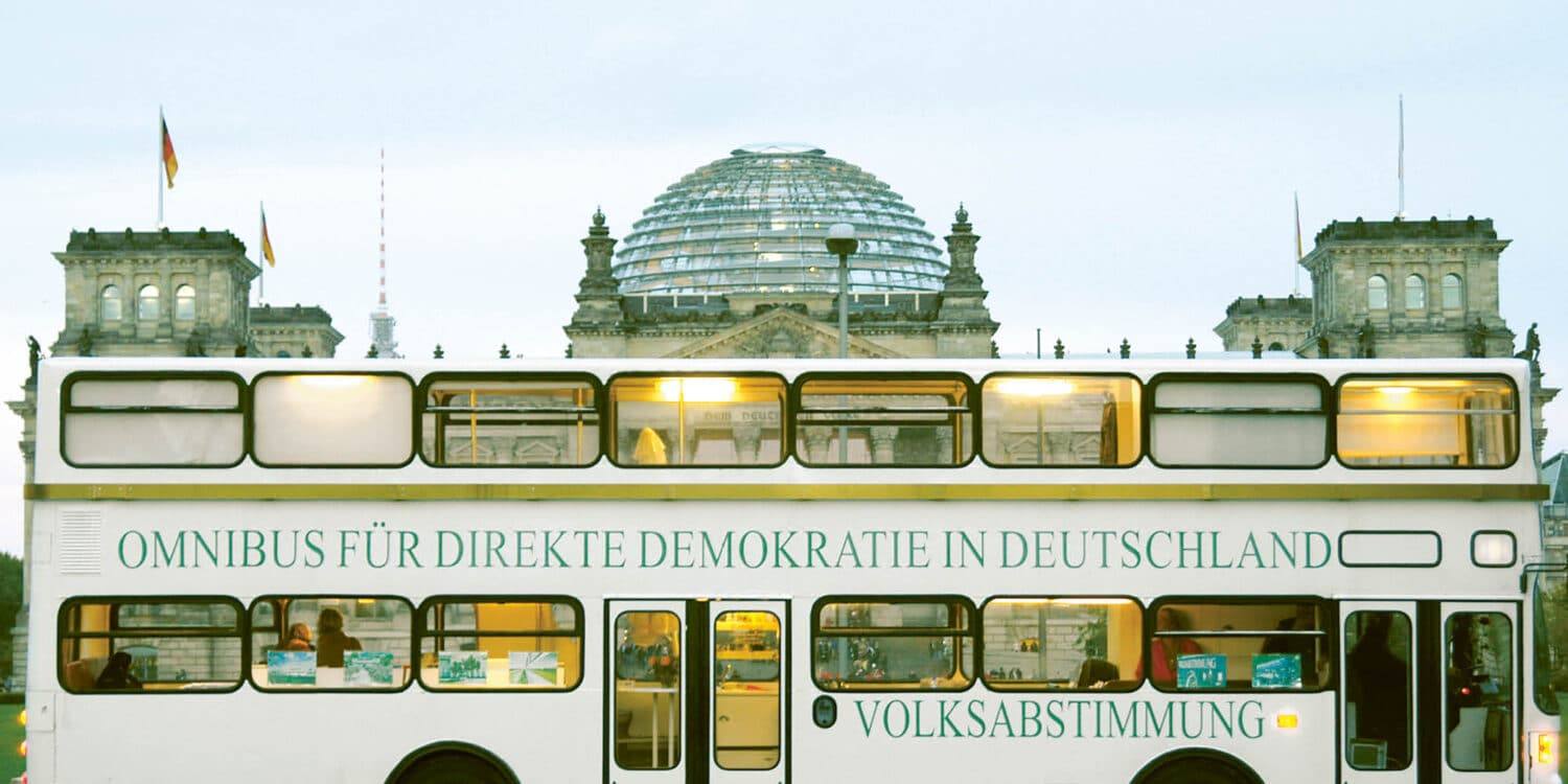Demokratie hat einen Fahrer und Verantwortung immer ein Gesicht